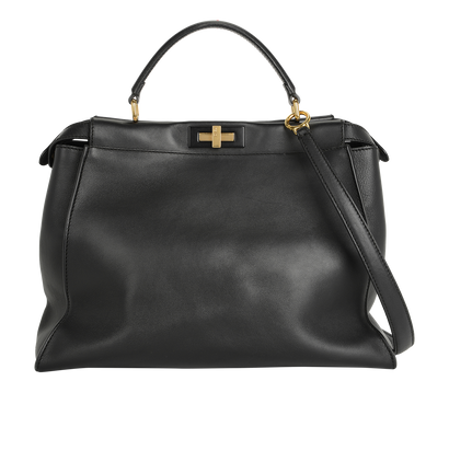 Large Peekaboo, &pound;1,200, Handbags, Black, Leather, Front view